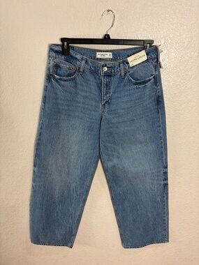 Abercrombie Low-Rise Ultra Loose Denim Jeans,Size 29